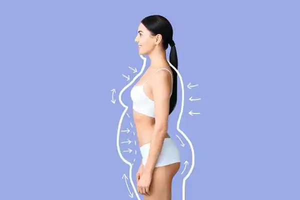 image of woman experiencing fat reduction treatment Melksham