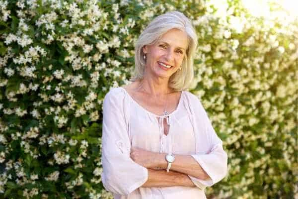 Older woman happy with urinary incontinence treatment Melksham