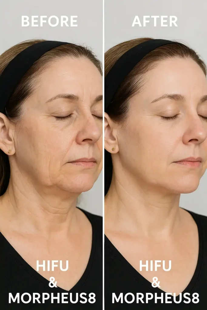 HIFU & Morpheus8 treatment results Melksham - book in today!