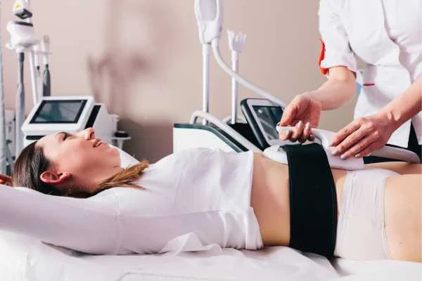 woman having body sculpting to help improve her body image and her mental health Melksham